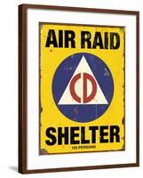 Air Raid CD-Retroplanet-Framed Giclee Print