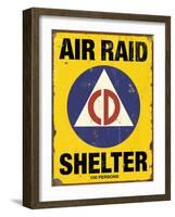 Air Raid CD-Retroplanet-Framed Giclee Print