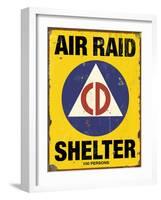 Air Raid CD-Retroplanet-Framed Giclee Print