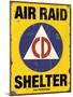 Air Raid CD-Retroplanet-Mounted Giclee Print