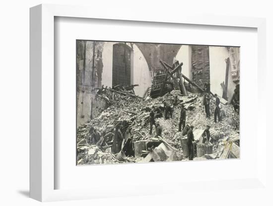 Air Raid Damage at Church of St Mildred, Bread Street, City of London, C1941-null-Framed Photographic Print