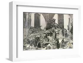 Air Raid Damage at Church of St Mildred, Bread Street, City of London, C1941-null-Framed Photographic Print