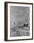 Air Raid over Southend, 1917, WW1-null-Framed Art Print