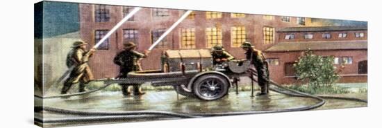 Air Raid Precautions, Cigarette Card, British, 1938-null-Stretched Canvas