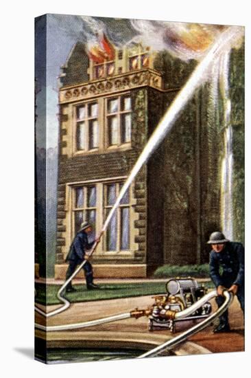 Air Raid Precautions, Cigarette Card, British, 1938-null-Stretched Canvas