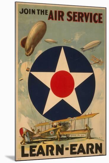 Air Service-null-Mounted Art Print