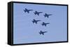 Air Show IV-Lee Peterson-Framed Stretched Canvas