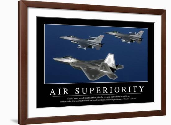 Air Superiority: Inspirational Quote and Motivational Poster-null-Framed Photographic Print