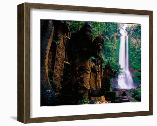 Air Terjun Gitgit Waterfall Near Lovina, Lovina, Indonesia-Tom Cockrem-Framed Photographic Print