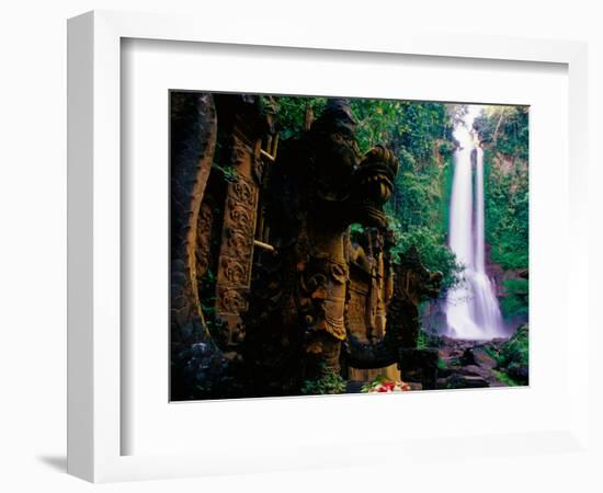 Air Terjun Gitgit Waterfall Near Lovina, Lovina, Indonesia-Tom Cockrem-Framed Photographic Print