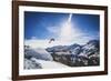 Air Time. Austin Birrer Lays Out A Double Back, Alta, Utah-Louis Arevalo-Framed Photographic Print