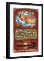 Air Tours - Alaska-Lantern Press-Framed Art Print