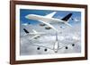 Air Traffic, Conceptual Image-Victor De Schwanberg-Framed Photographic Print