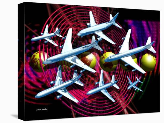 Air Travel-Victor Habbick-Stretched Canvas