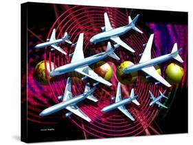 Air Travel-Victor Habbick-Stretched Canvas