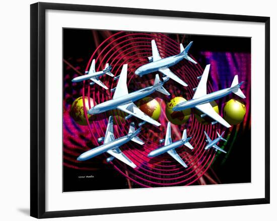 Air Travel-Victor Habbick-Framed Photographic Print