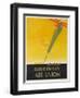 Air Union 1920s Travel Poster Paris London Golden Ray-null-Framed Giclee Print
