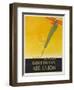 Air Union 1920s Travel Poster Paris London Golden Ray-null-Framed Premium Giclee Print