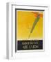 Air Union 1920s Travel Poster Paris London Golden Ray-null-Framed Premium Giclee Print