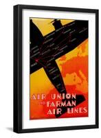 Air Union and Farman Air Lines-null-Framed Art Print