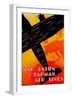 Air Union and Farman Air Lines-null-Framed Art Print