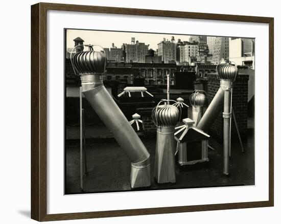 Air Vents, New York, 1943-Brett Weston-Framed Photographic Print