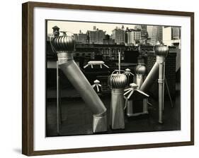 Air Vents, New York, 1943-Brett Weston-Framed Photographic Print