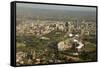 Air View of Downtown Adelaide, South Australia, Australia, Pacific-Tony Waltham-Framed Stretched Canvas