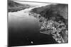 Air View of Ketchikan, Alaska and Boat Parade Photograph - Ketchikan, AK-Lantern Press-Mounted Art Print