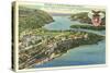 Air View, U.S. Military Academy, West Point, New York-null-Stretched Canvas