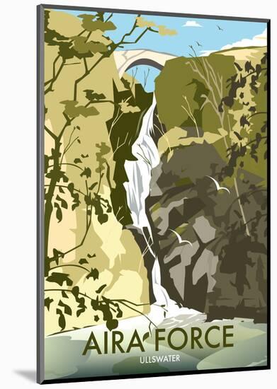 Aira Force, Lake District - Dave Thompson Contemporary Travel Print-Dave Thompson-Mounted Art Print