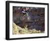 Airborne Bicyclist-null-Framed Photographic Print