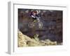 Airborne Bicyclist-null-Framed Photographic Print