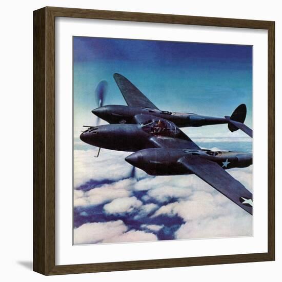 "Airborne Bomber," August 29, 1942-Ivan Dmitri-Framed Premium Giclee Print