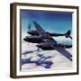 "Airborne Bomber," August 29, 1942-Ivan Dmitri-Framed Premium Giclee Print