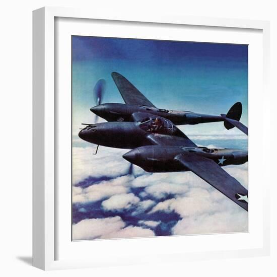 "Airborne Bomber," August 29, 1942-Ivan Dmitri-Framed Giclee Print