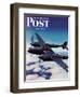 "Airborne Bomber," Saturday Evening Post Cover, August 29, 1942-Ivan Dmitri-Framed Giclee Print