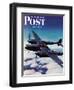 "Airborne Bomber," Saturday Evening Post Cover, August 29, 1942-Ivan Dmitri-Framed Giclee Print