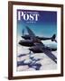 "Airborne Bomber," Saturday Evening Post Cover, August 29, 1942-Ivan Dmitri-Framed Giclee Print