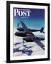 "Airborne Bomber," Saturday Evening Post Cover, August 29, 1942-Ivan Dmitri-Framed Giclee Print