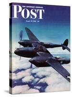 "Airborne Bomber," Saturday Evening Post Cover, August 29, 1942-Ivan Dmitri-Stretched Canvas