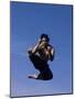 Airborne Martial Artist-null-Mounted Photographic Print