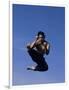 Airborne Martial Artist-null-Framed Photographic Print