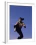 Airborne Martial Artist-null-Framed Photographic Print