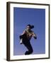 Airborne Martial Artist-null-Framed Photographic Print