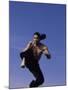 Airborne Martial Artist-null-Mounted Photographic Print