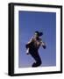 Airborne Martial Artist-null-Framed Photographic Print