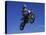 Airborne Motorcyclist-null-Stretched Canvas
