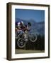 Airborne Mountain Bikes-null-Framed Photographic Print