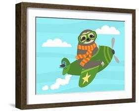 Airborne Sloth-Nancy Lee-Framed Art Print